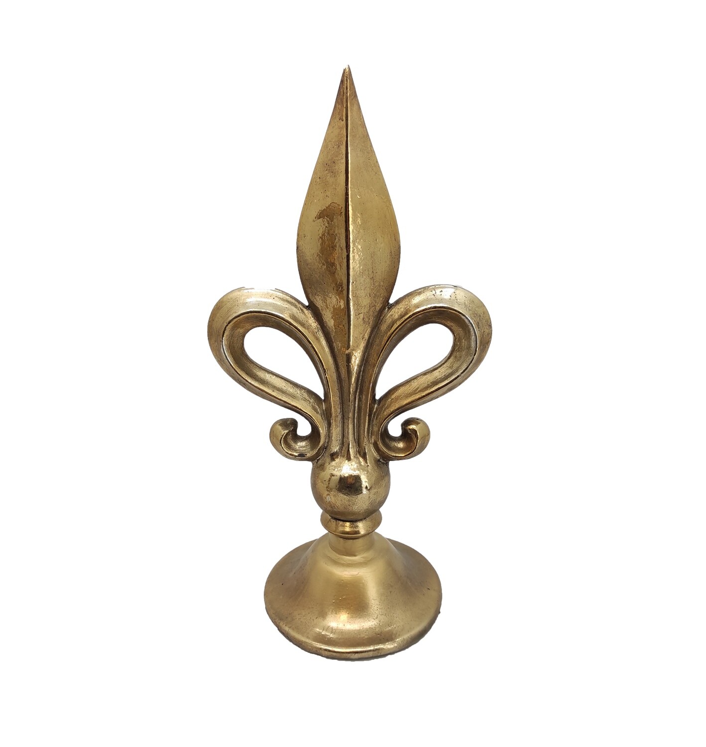 PUNTALE GIGLIO ORO  18,5X13,5 H35 RESINA