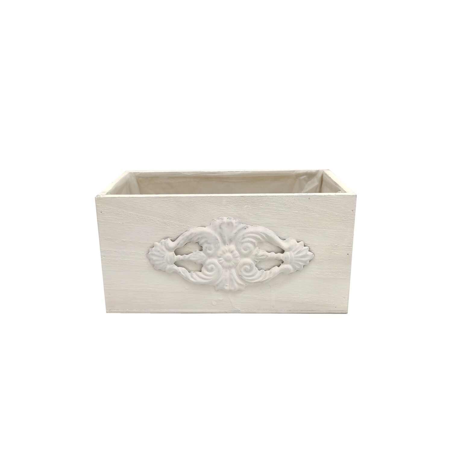 RETTANG C/DECORO  24x13 h12 BIANCA