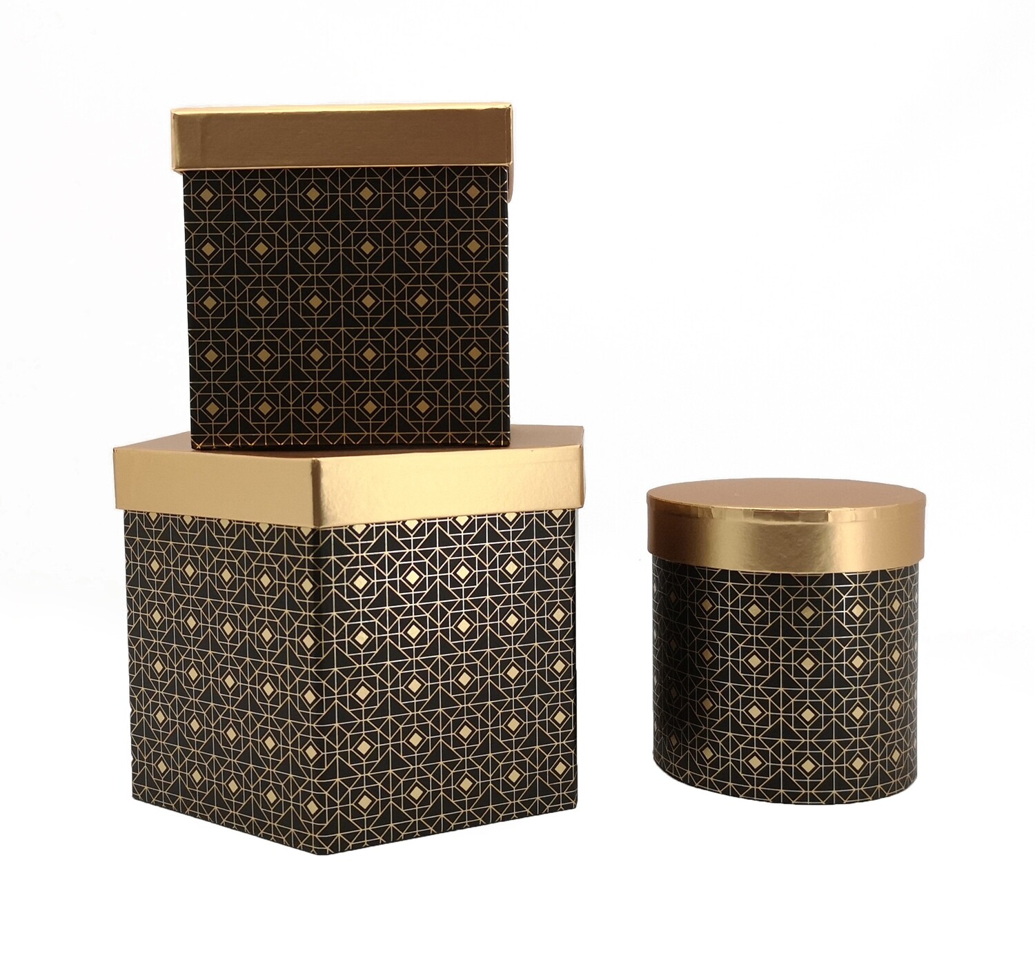 SCATOLA CART MULTI FORME NERO 17X15H13,5
