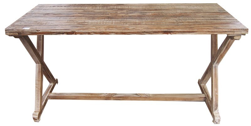 TAVOLO LEGNO NATURALE 120X43 H78