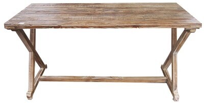 TAVOLO LEGNO NATURALE 120X43 H78