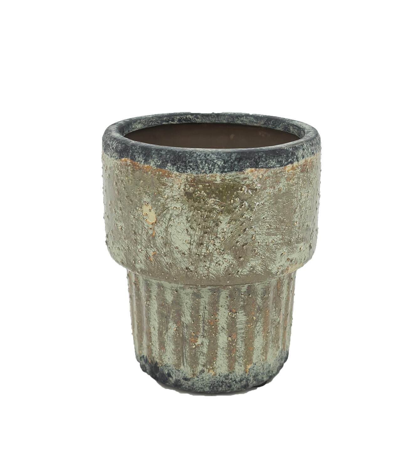 VASO CERAMICA C/BASE ALTA D.15.5 H17.5