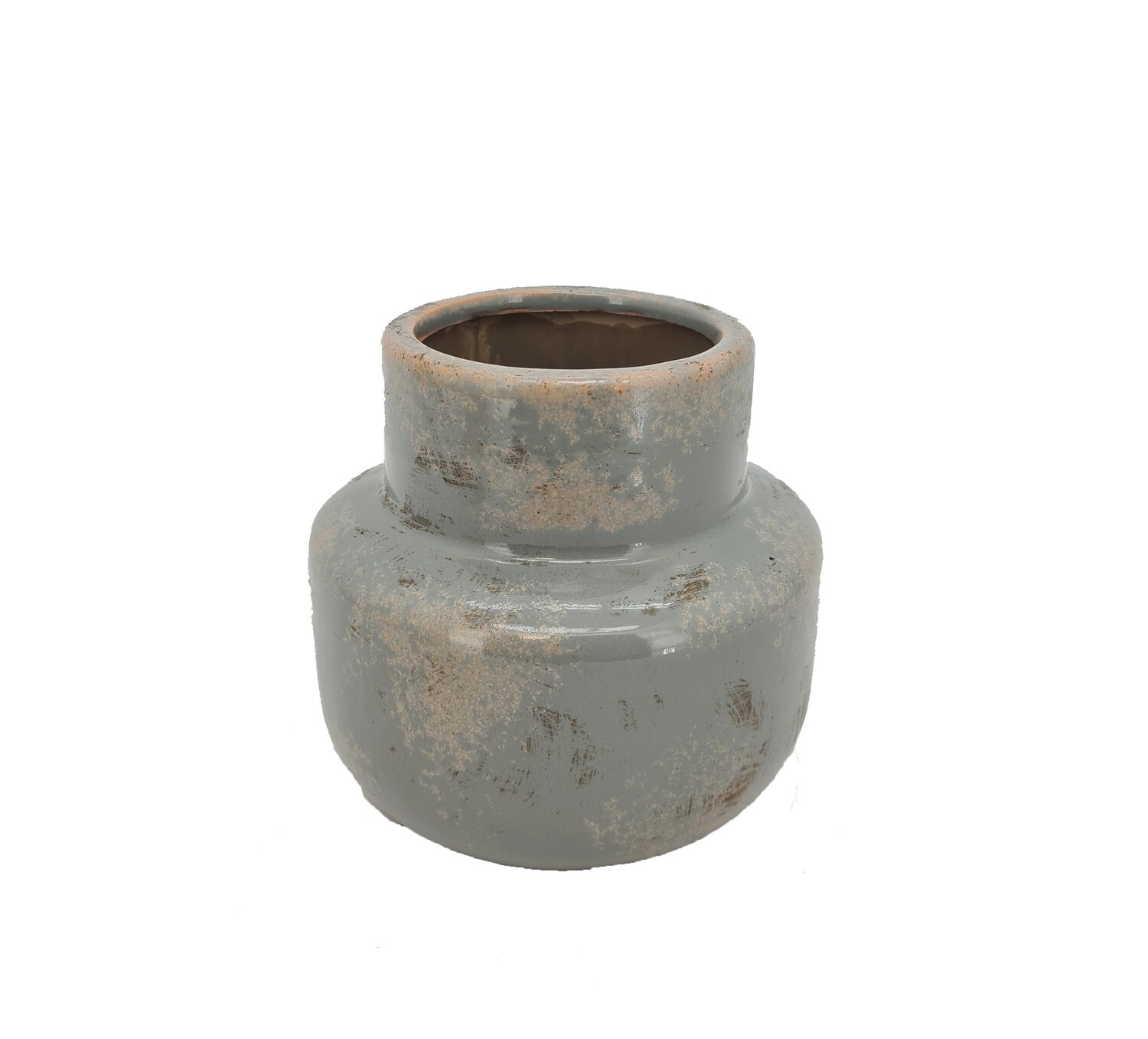 VASO CERAMICA BOMBATO C/COLLO D.16.5 H16