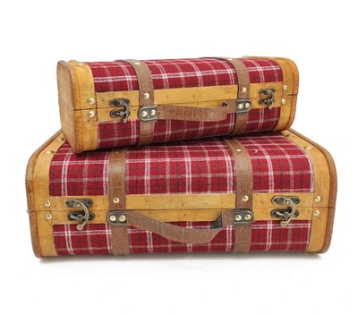 VALIGIETTA  SCOZZESE BORDO.35X17 H10