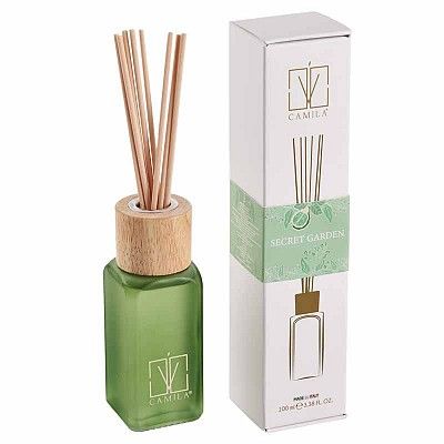 PROFUMATORE 100 ML VERDE, FRAG. SECRET GARDEN SCATOLA BIANCA