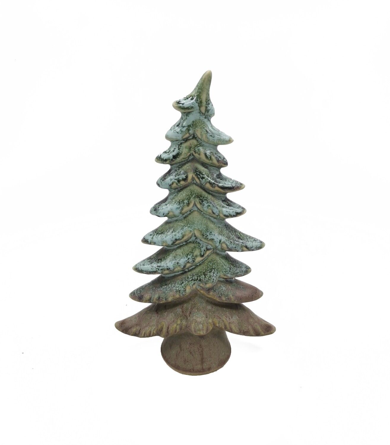 ABETE CERAMICAMARRONEVERDE11X5H18