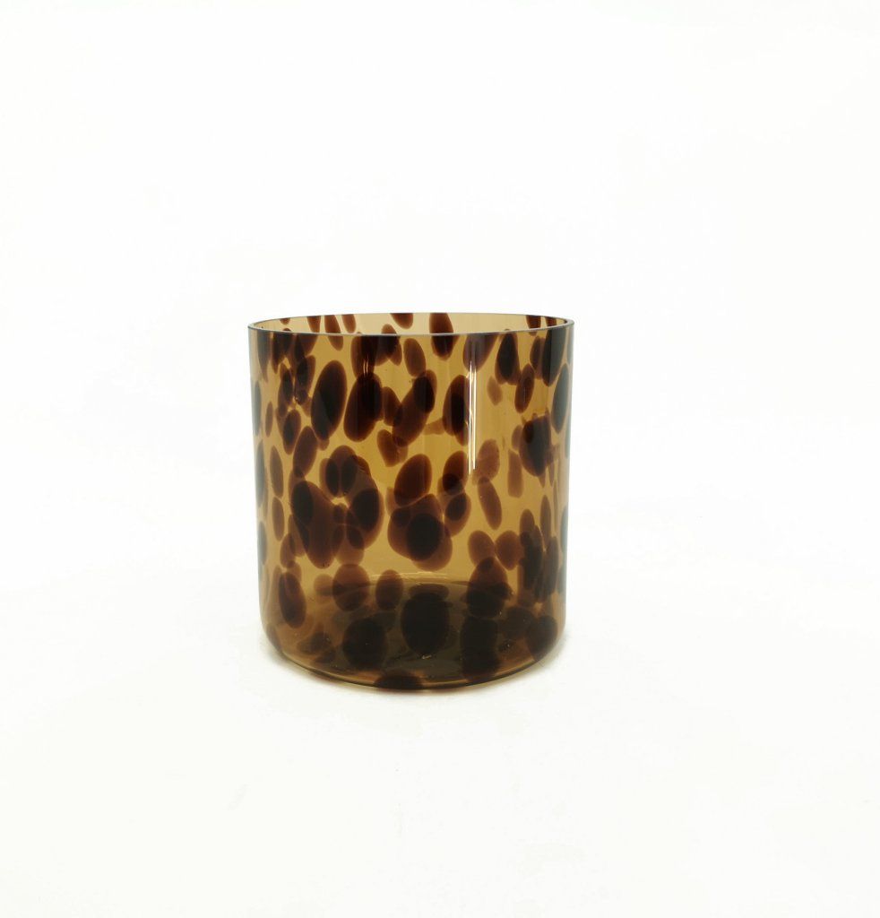 VASO VETRO MACULATO D12 H12