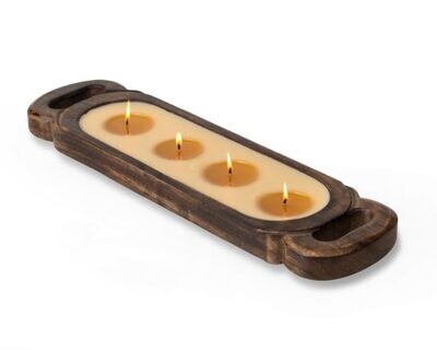 Himalayan Medium Wood Candle Tray 