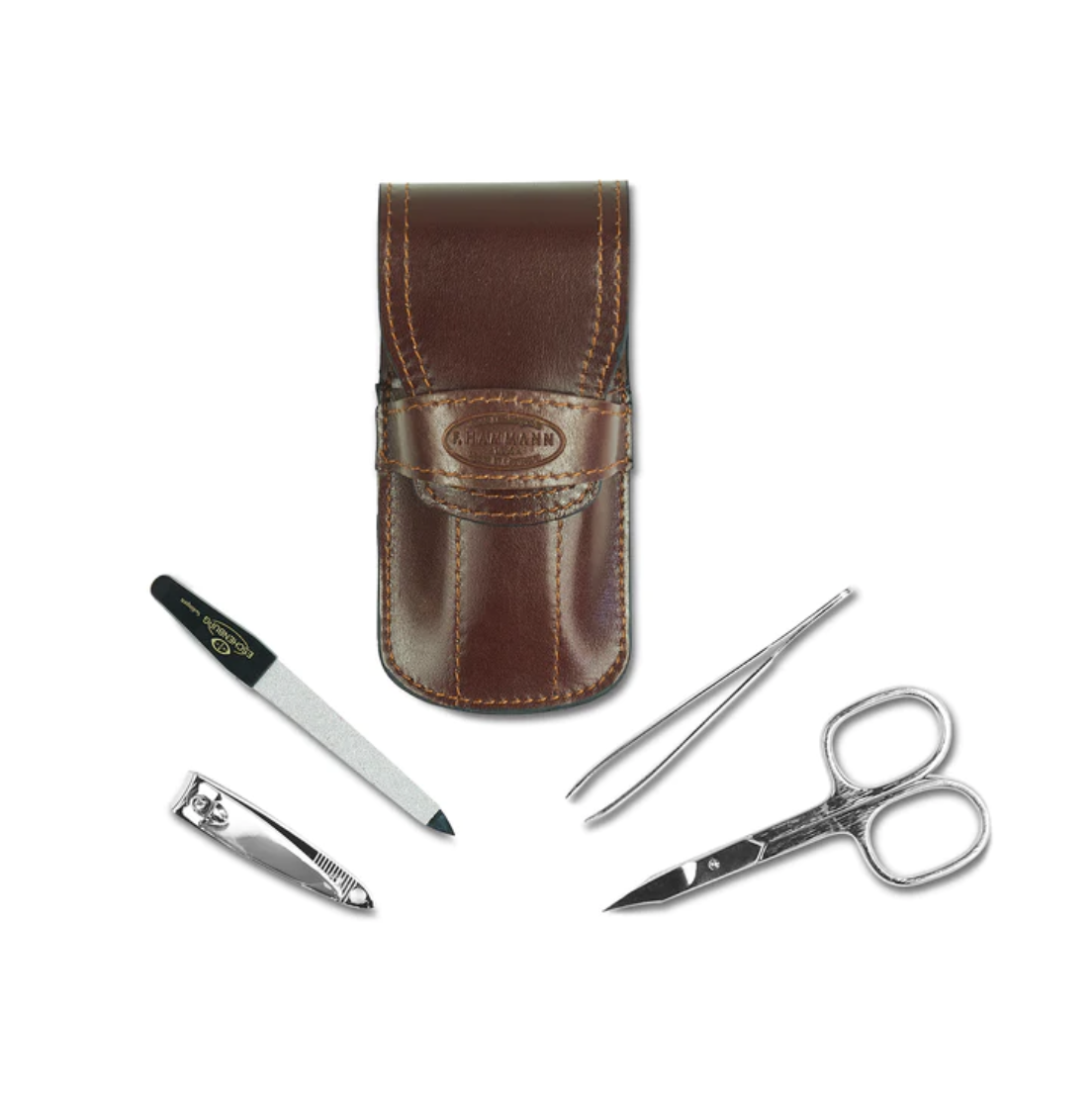 Caswell-Massey F. Hammann Deluxe Manicure Set Leather Case