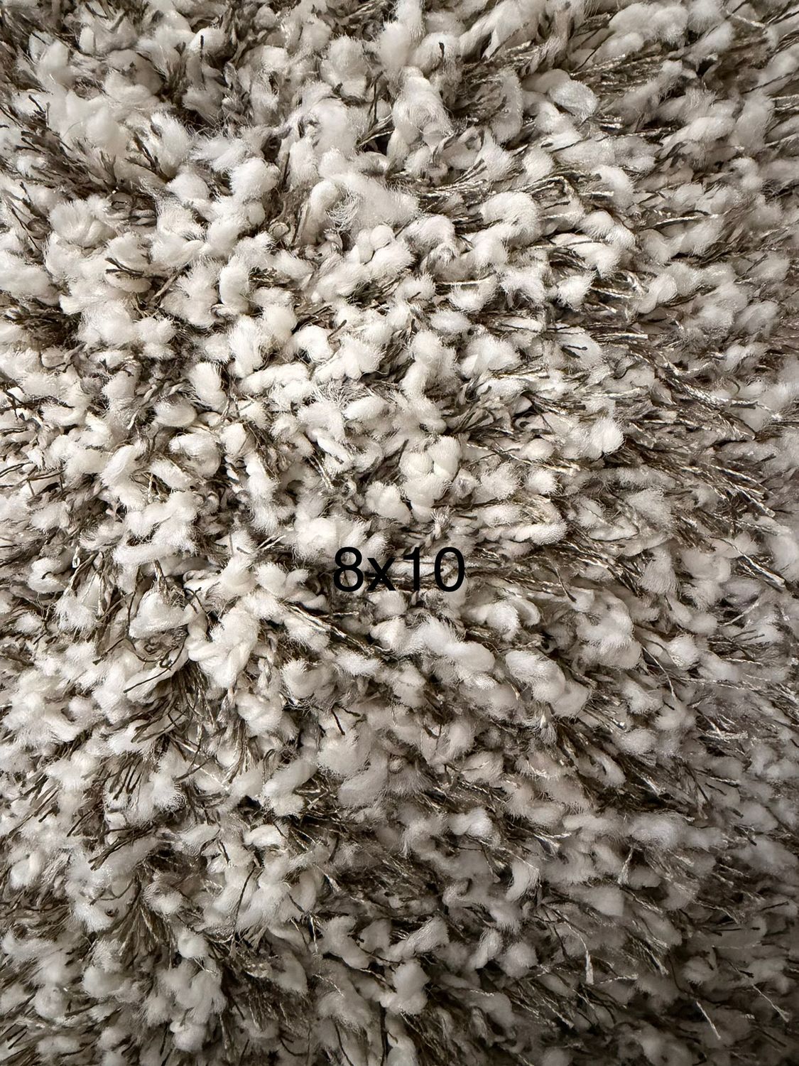 8'x10' Shaggy with Brown Silky Threads. $199.00