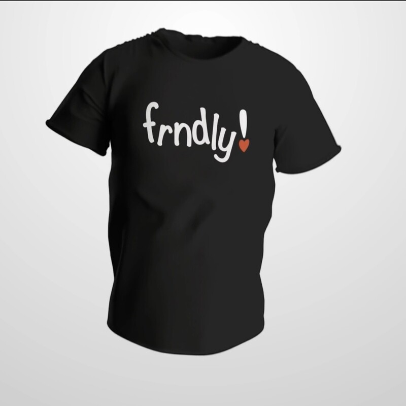 3D Puff Print “frndly” tee