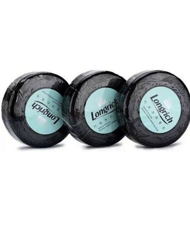 Longrich Natural Essence Bamboo Charcoal Soap 3 x 100g