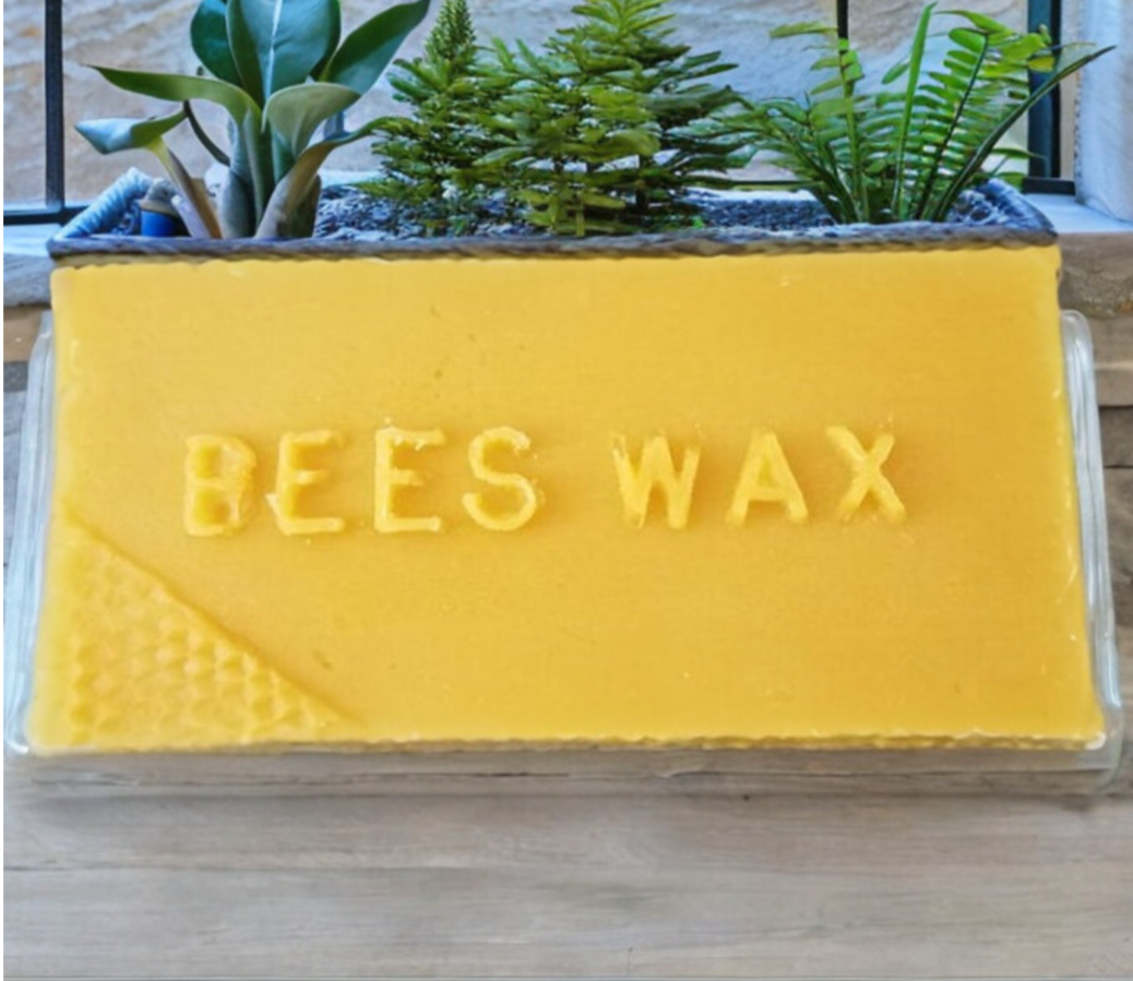 Pure beeswax blocks.