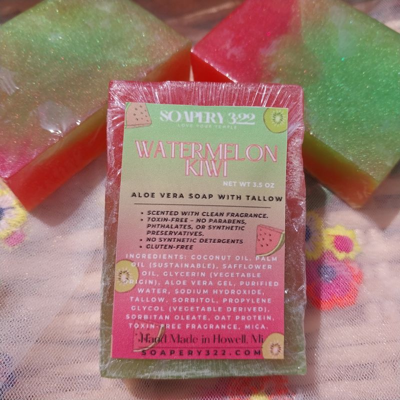 Watermelon Kiwi soap