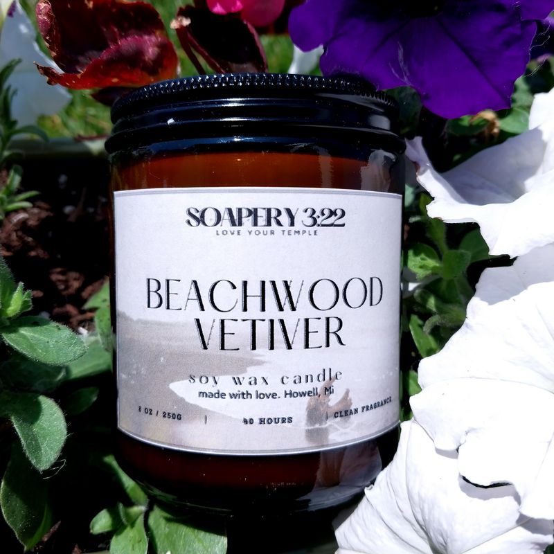 Beachwood Vetiver Soy Candle