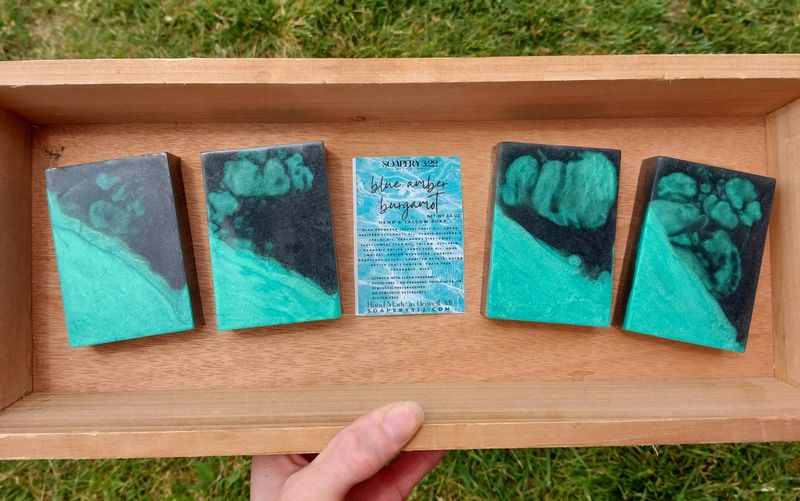 Blue Amber Bergamot soap