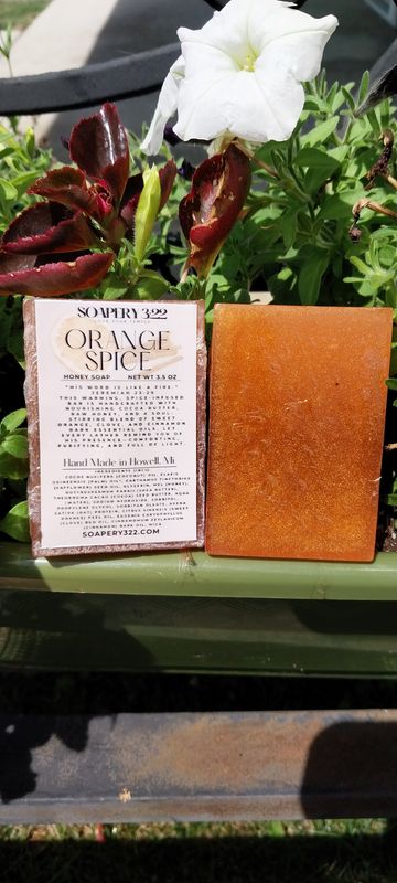 Orange Spice Honey infused Soap