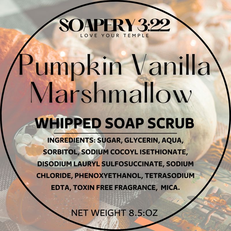 Whipped soap scrubs