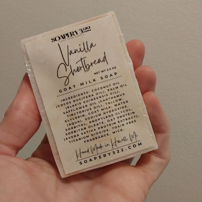 Vanilla Shortbread goat milk soap