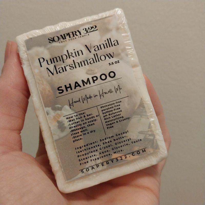 Pumpkin Vanilla Marshmallow Shampoo/Conditioner bars