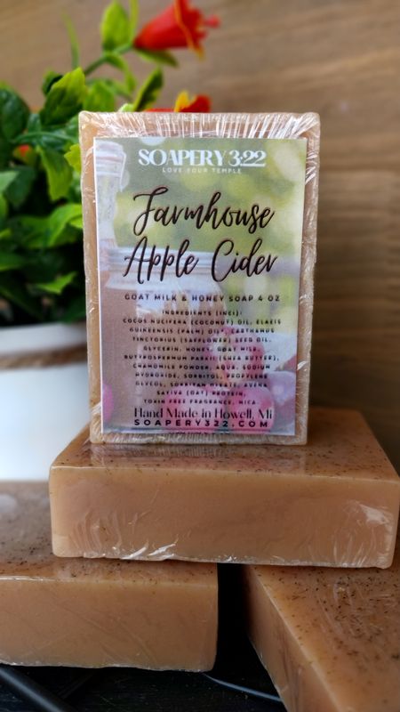 Farmhouse Apple Cider Honey Goat milk Soap