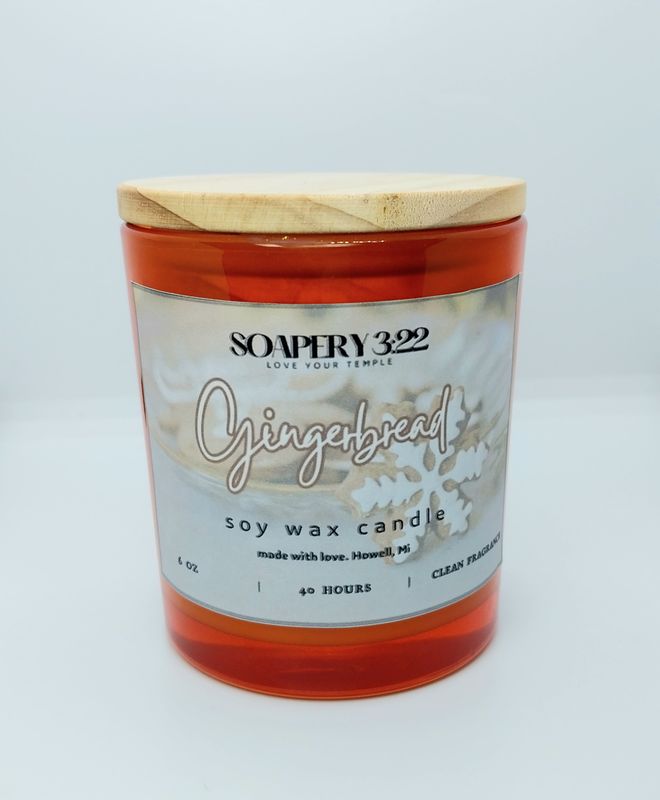 Gingerbread 6oz Soy Candle