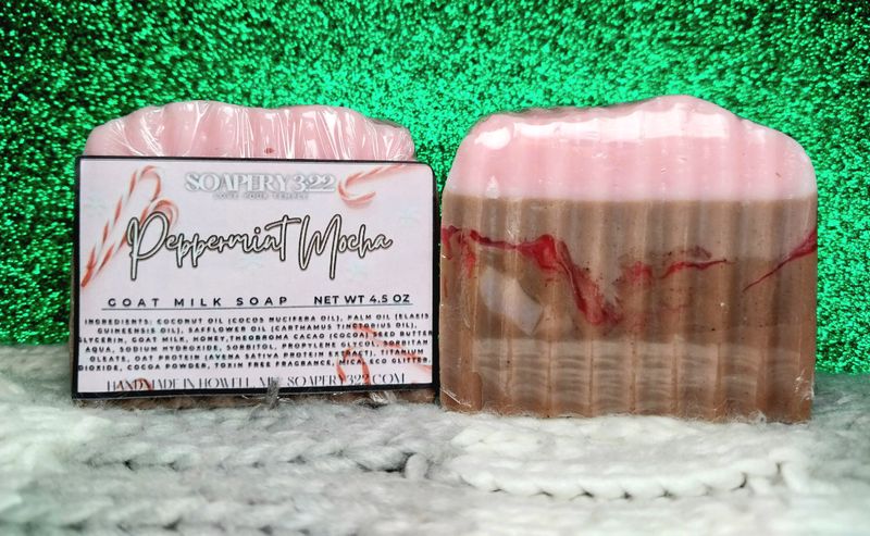 Peppermint Mocha Goat Milk Soap