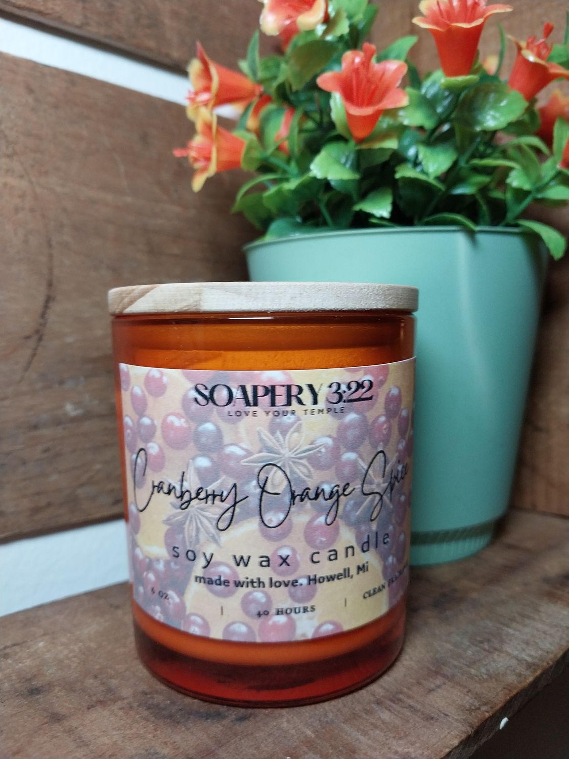 Cranberry Orange Spice Soy Candle