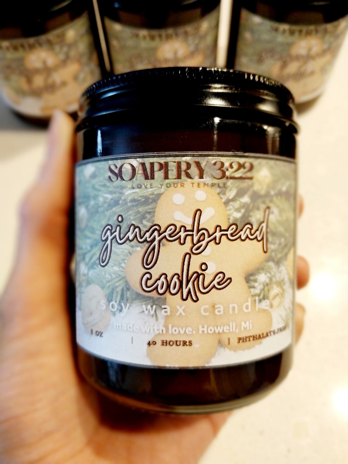 Gingerbread Cookie 8oz Soy Candle