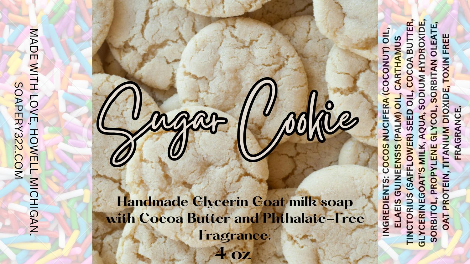 Sugar Cookie Goat Milk Soap