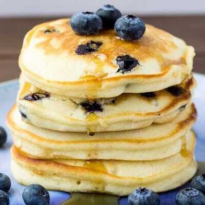 Blueberry Pancake Breakfast &amp; Milk