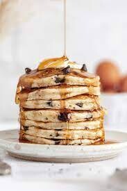 Chocolate Chip Pancake Breakfast &amp; Coffee