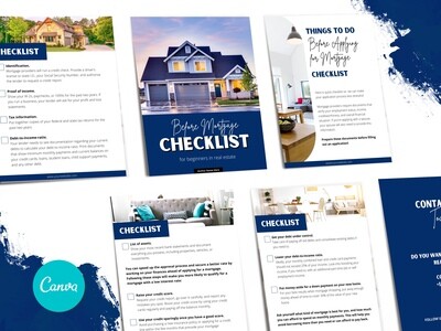 Real Estate Lead Magnet - Before Mortgage Checklist