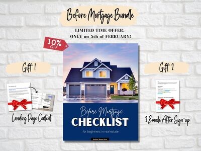 Before Mortgage Checklist - BUNDLE