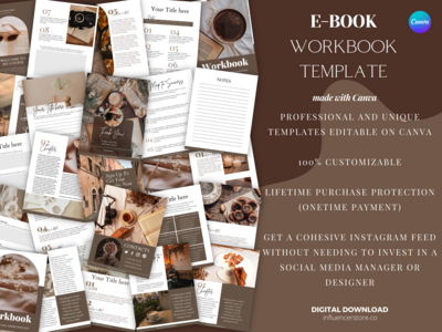 Aesthetic Autumn Ebook template - made in Canva