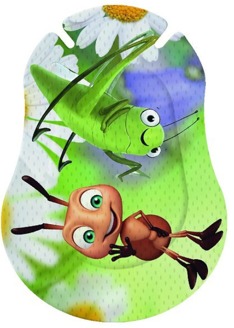 Akių pleistrai (10 vnt.) 2-4 m. vaikams 76x54 mm