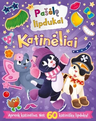 Pašėlę lipdukai. Katinėliai