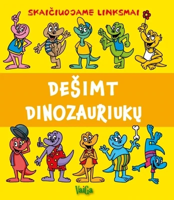 Dešimt dinozauriukų. Skaičiuojame linksmai