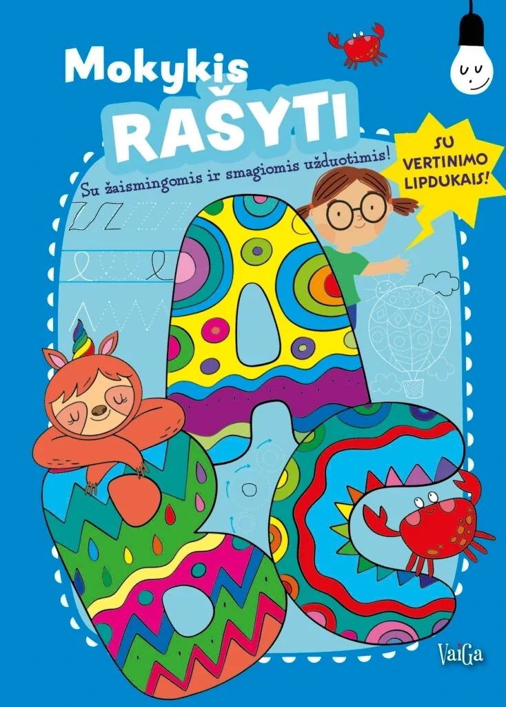 Mokykis rašyti. Su įvertinimo lipdukais
