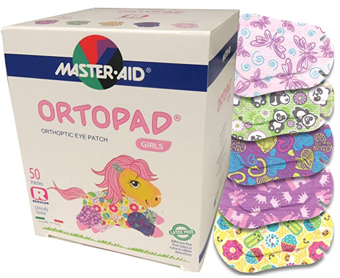 Akių pleistrai (50 vnt.) Vaikams nuo 4 m. 85x59 mm