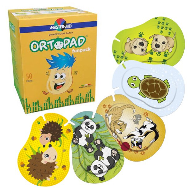 Akių pleistrai (50 vnt.)  Vaikams iki 2 m.  67x50 mm