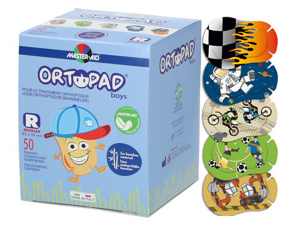 Akių pleistrai (50 vnt.) Vaikams nuo 4 m. 85x59 mm