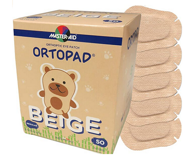 Akių pleistrai (50 vnt.) Suaugusiems ir vaikams nuo 4 m. 85x59 mm