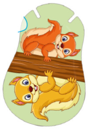 Akių pleistrai (10 vnt.) 2-4 m. vaikams 76x54 mm