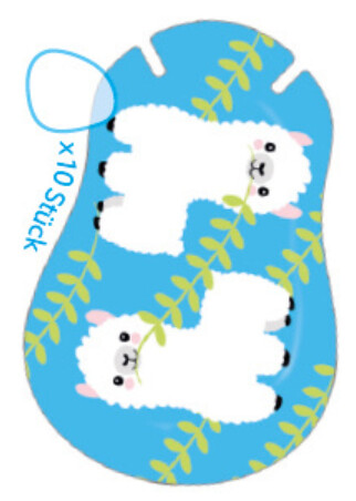 Akių pleistrai (10 vnt.) 2-4 m. vaikams 76x54 mm