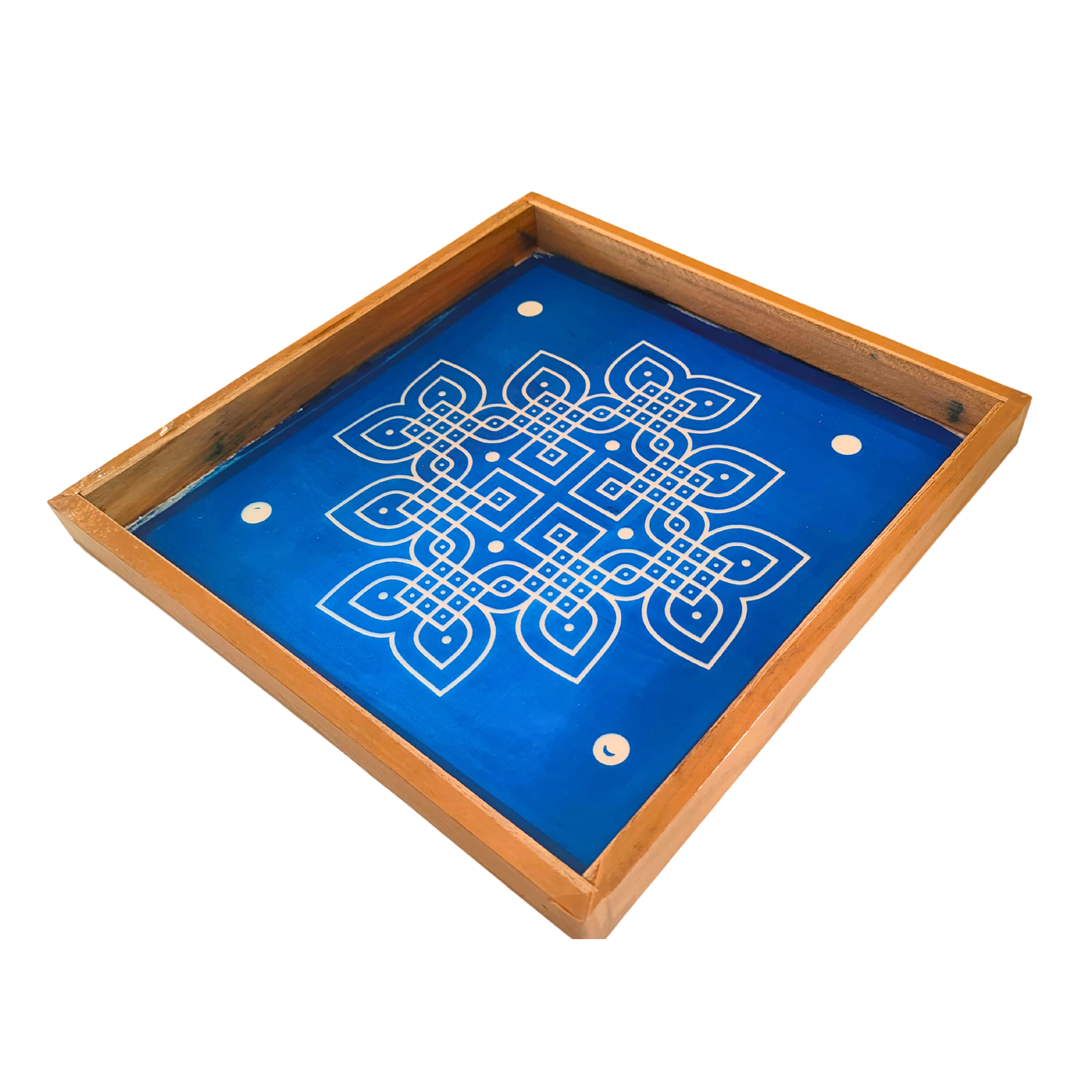 Padi Kolam Rangoli Stencil Wooden(10x10 Inches)