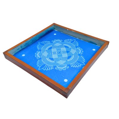 Padi Kolam Rangoli Stencil Wooden(Design 3) (10x10 Inches)