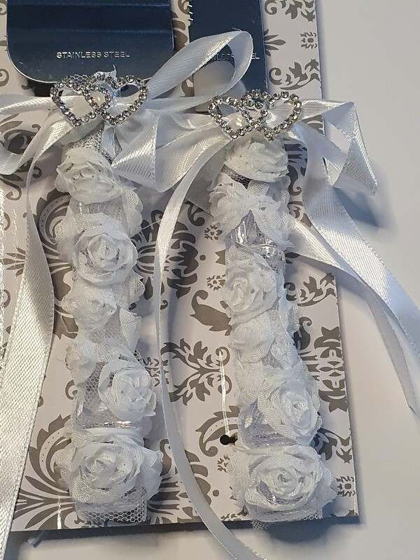 Elegant wedding  cake knife set Heart