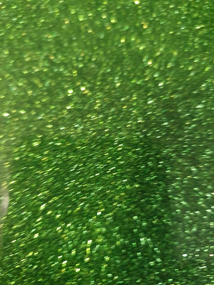 Green glitter htv