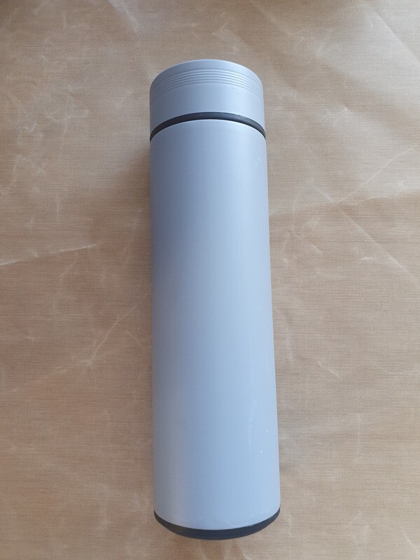 Light blue temp display flask